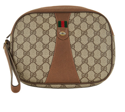 Gucci Vintage GG Supreme Cosmetic Pouch, front view